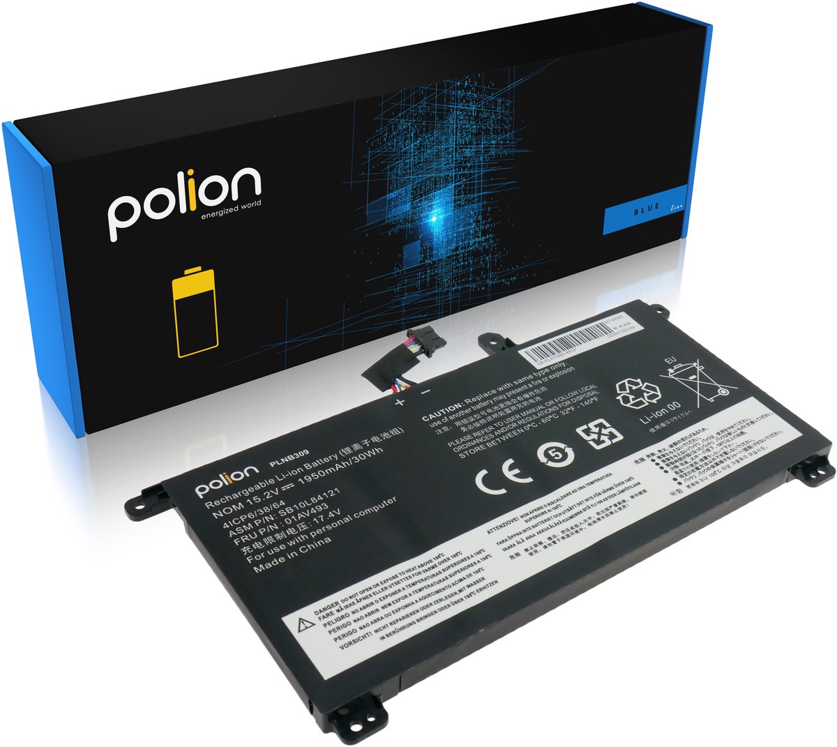 Polion - Bateria voor Lenovo - 1950mAh - Li-Ion - Veiligheid en Kwaliteit