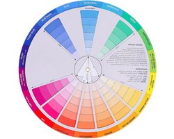 Kleurencirkel Rotatiewiel 9 inch - Creatief Kleur Mengwiel voor Kunstlessen, Nailart Ontwerpen en Kleurtheorie Tools