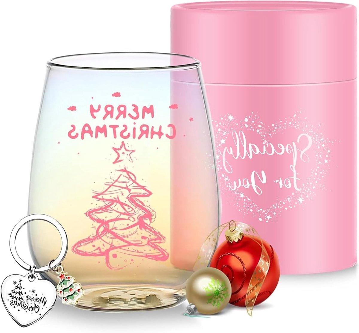 Leuke kerstcadeaus voor vrouwen: gepersonaliseerde mokken, grappige geschenken, en stemloze wijnglazen voor mama, zus, en beste vrienden