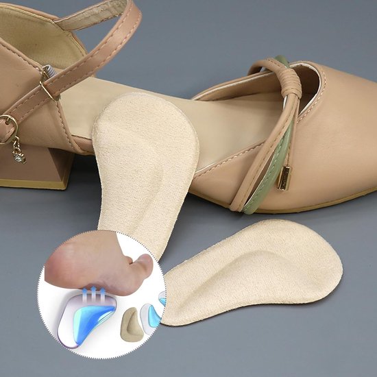 Orthopedische Gelzolen voor Ondersteuning van de Voetboog, Vermindering van Pijn bij Hielspoor en Plantenfasciitis - 3 Paar van Merkloos — afbeelding 2
