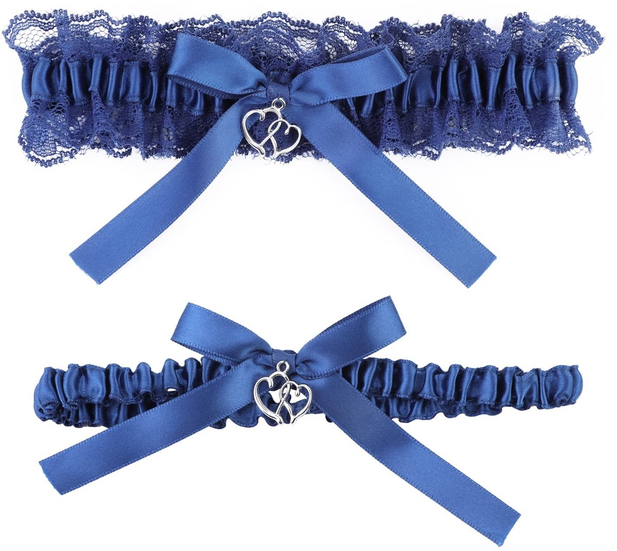 Vt products - Bridal Garter - Huwelijksaccessoires - Perfect voor de bruid - Blauw - Elastische kant - Bruidsaccessoire - Geschikt voor bruiloften - K