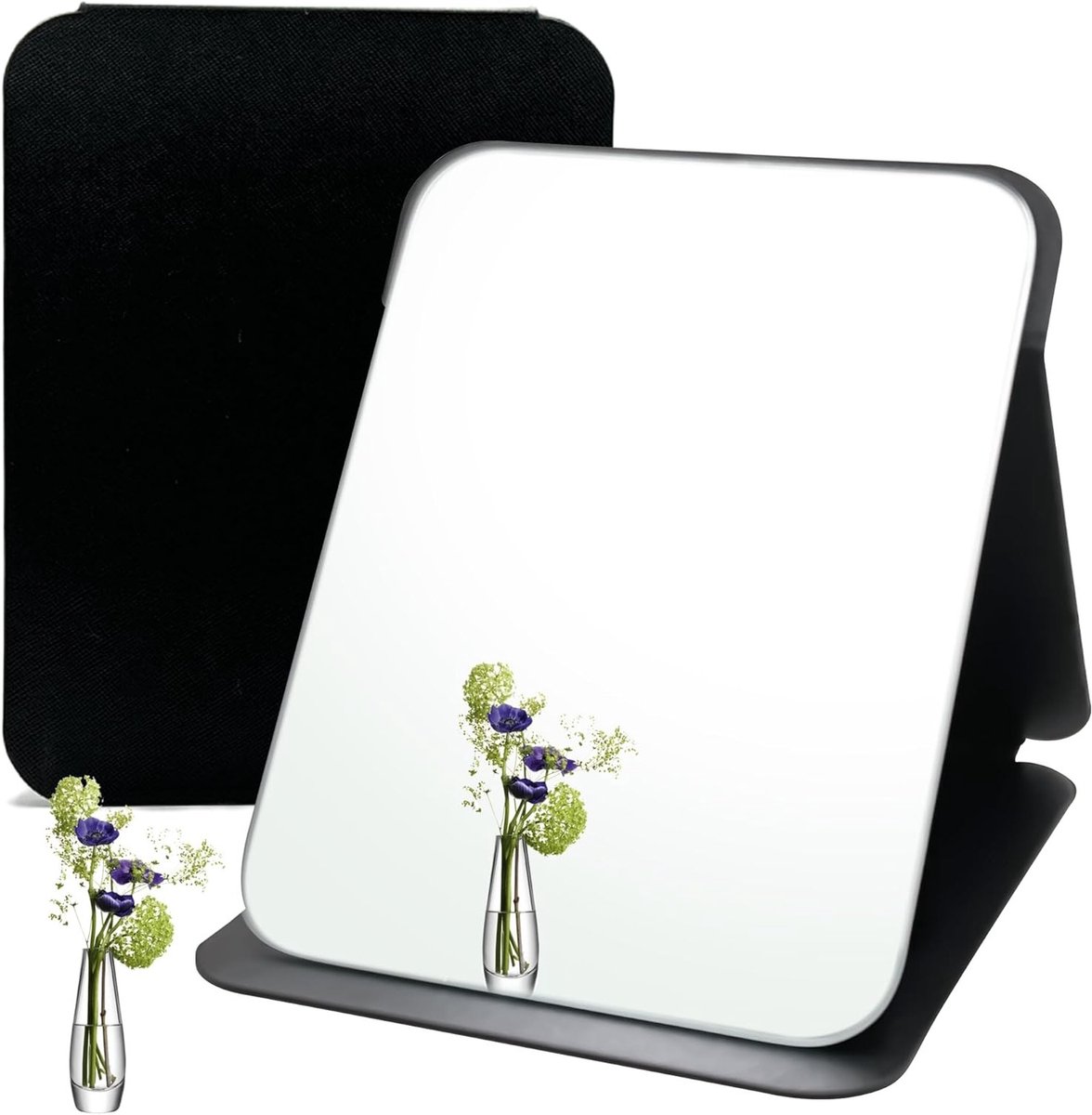 Opvouwbare Tafelspiegel voor Make-up, Draagbare Reisspiegel, Handheld en Compact, 26 x 18 cm, Ideaal voor Thuis en Op Reis