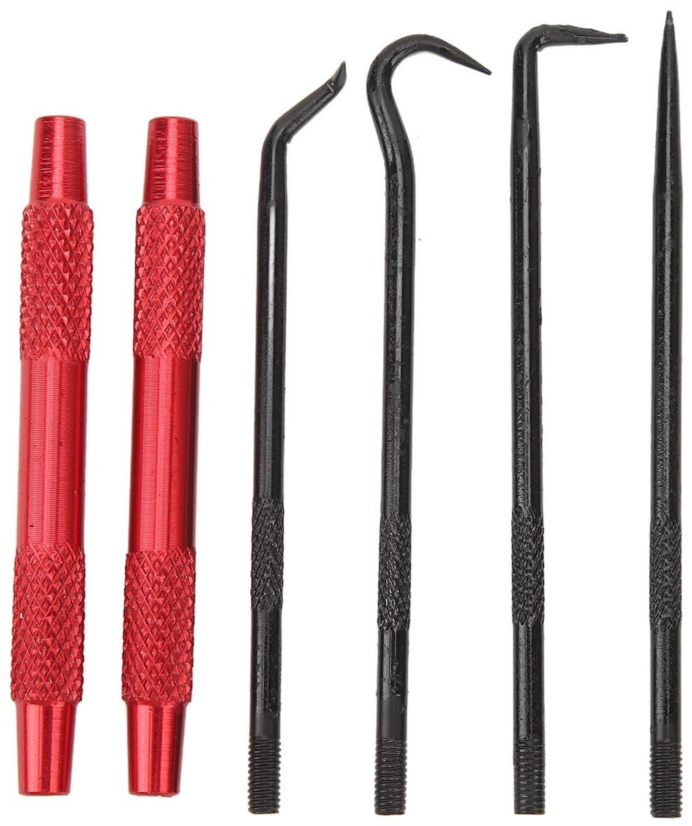 Allecto - O-Ring Verwijder Set - Professionele Haak en Pick Tool Kit - 6-delige set - Voor het verwijderen van O-ringen - Handgereedschap - Geschik...