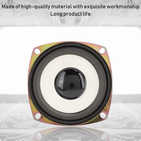 Allecto - 3-Inch Luidspreker - Hoge Gevoeligheid - Voor Multimedia Sound Box - 4 Ohm - Stereo Surround Sound - Ideaal voor Audio Enthousiastelingen — afbeelding 5