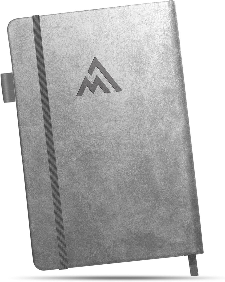 Zelfverbetering Journal voor Mannen - Grijs Driehoek - Persoonlijke Groei, Reflectie, Doelen Stellen