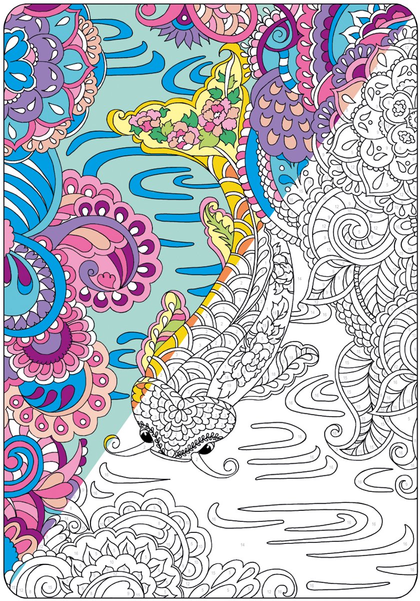 Masja van den Berg - Kleuren op nummer - Masja’s Mandala's - kleurboek voor volwassenen - dieren - bloemen — afbeelding 4
