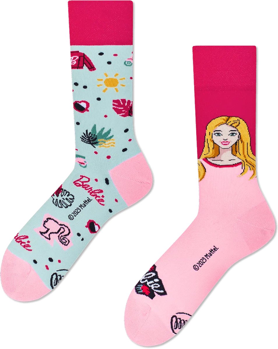 Many Mornings unisex sokken - Barbie - Unisex - Maat: 43 - 46