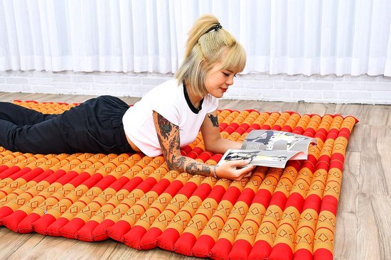Opvouwbaar Matras - Japanse Futon Gastenbed - Ontspanning en slapen - Natuurlijke kapok vulling - 190 x 145 cm — afbeelding 4