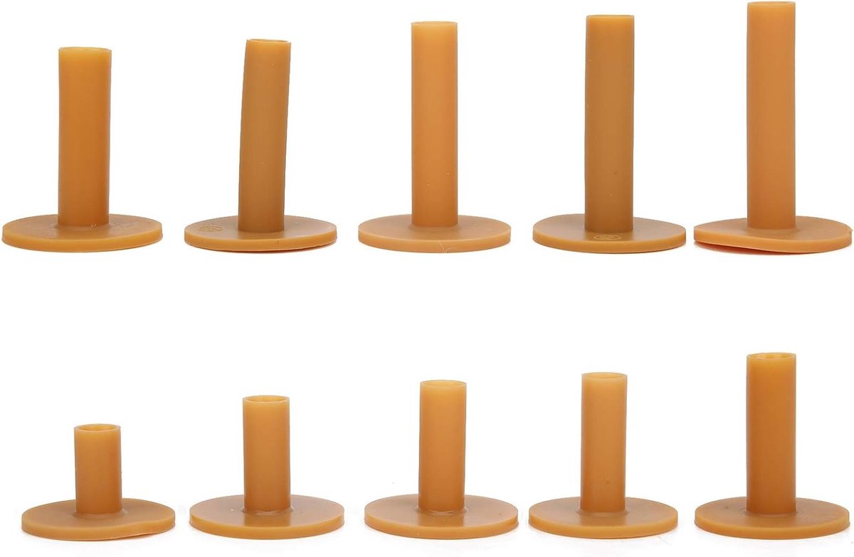Duurzame Rubber Golf Tees Set van 10 Stuks voor Driving Range, Flexibele en Stabiele Golf Accessoire met Brede Basis