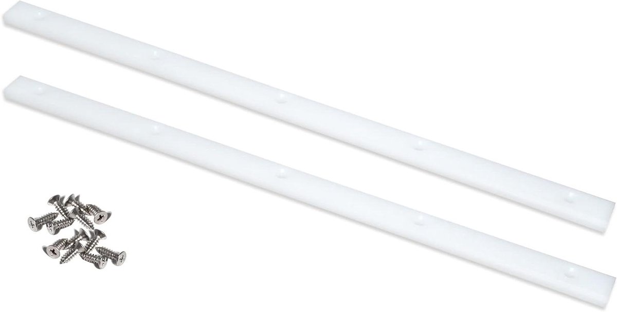 Crosscut Slee - Tafelzaag Slee - Houtbewerking Precisie - UHMW Kunststof - 3/4" x 3/8" x 17" - Wit