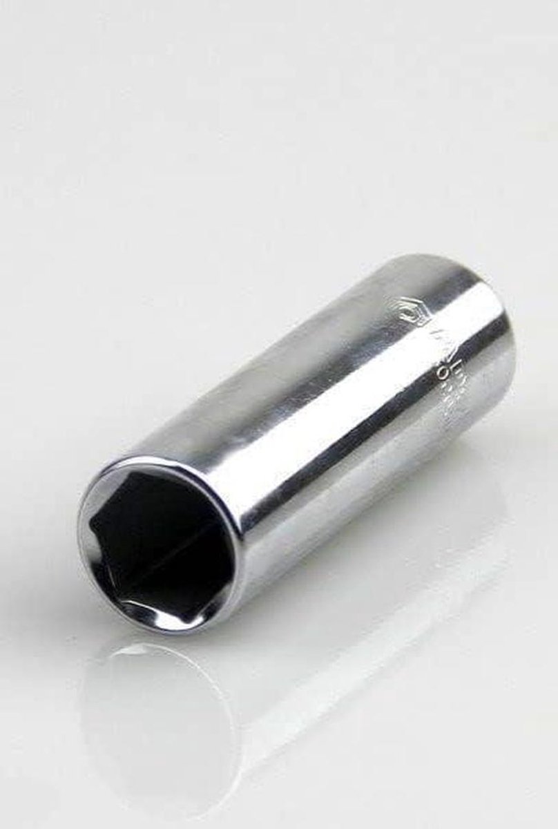 Dopsleutelset Lang - Diepe Doppen - Auto Reparatie - 18-Delig - 10-32mm - Zilver
