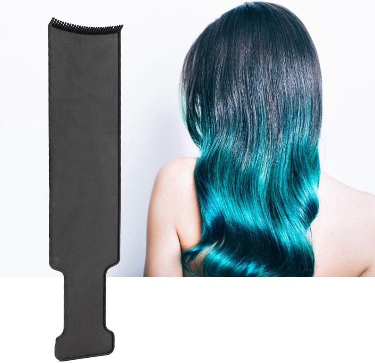 Haarkleurplank met Kam - Haarverf Gereedschap - Haar Verven - Antislip Handvat - Medium 2# - Zwart