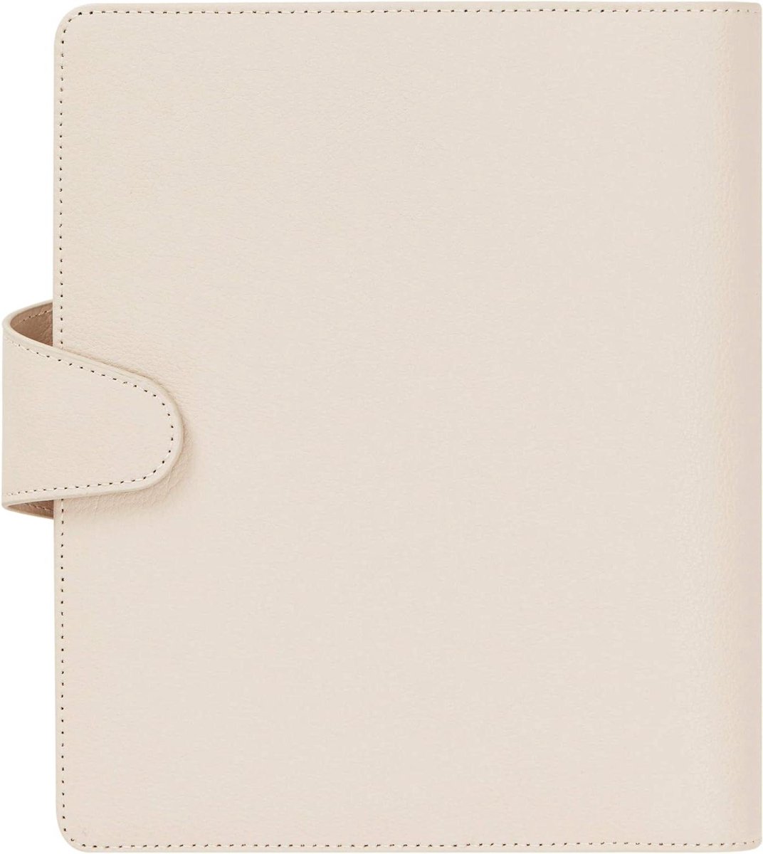 Leren Planner - Agenda Organizer - Dagelijkse Planning - Gemaakt van Echt Leer - Groot Formaat - Amandel