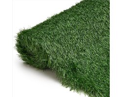 Tapiso VERDE Kunstgras Grastapijt 40 mm Groen Grasmat Gras voor Buiten - Balkon Tuin Terras Veranda Maat- 400x500