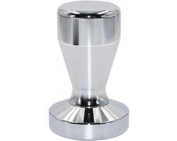 Koffie Stamper - Espresso Pers - Perfecte Espresso - Roestvrij Staal - 49mm Diameter - Zilver