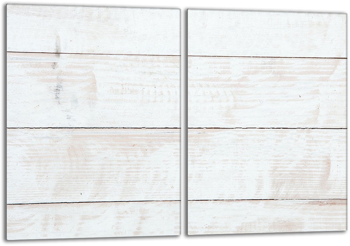TMK ArtDeko Serie - Glazen Beschermplaat - 40x52 cm - Houtpatroon - Snijplank