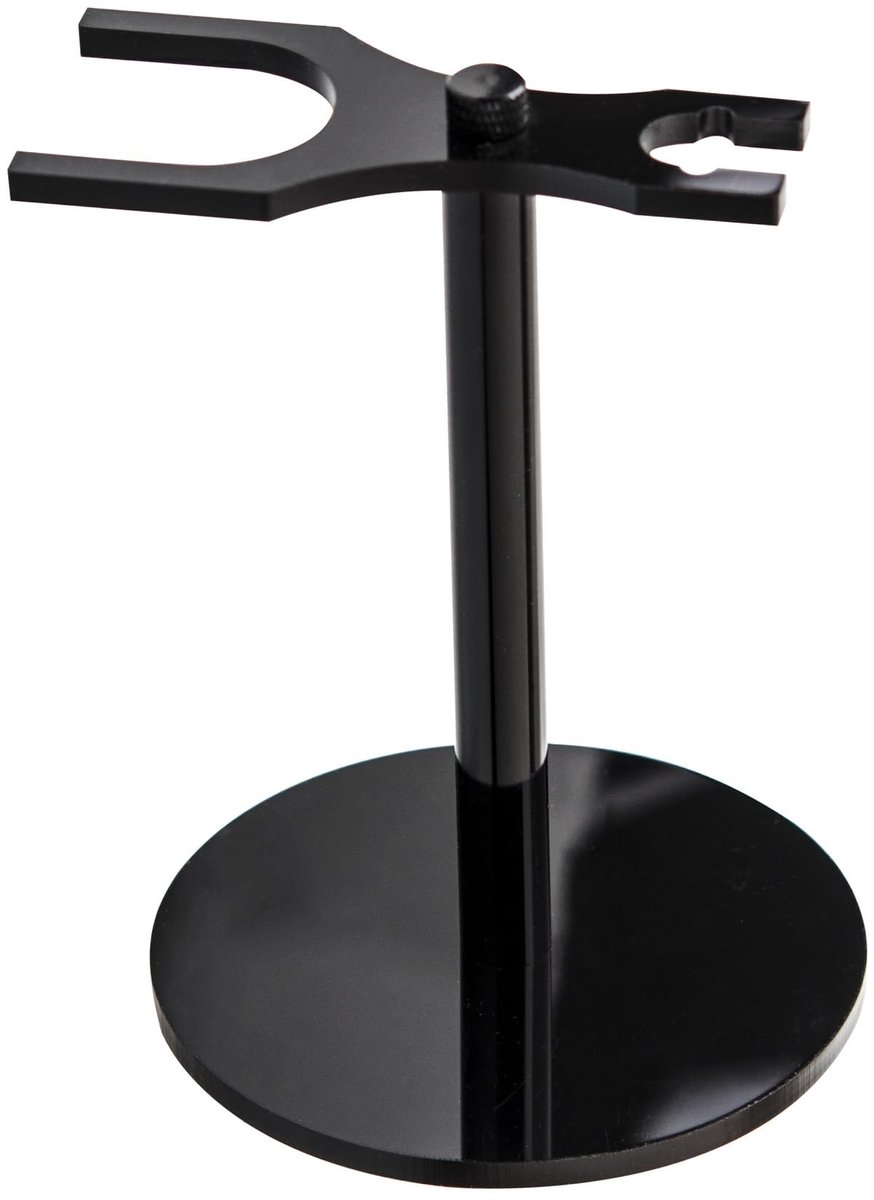 Allecto - Safety Razor Stand - Scheermes Houder - Zinklegering - Zwart - Scheeraccessoires - Voor mannen - Zwart