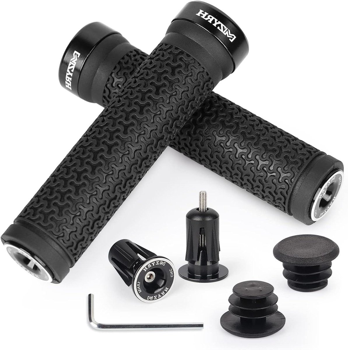 Fietshandvatten - Stuurgrepen MTB - Comfortabel Fietsen - Ergonomisch Antislip Design - 107 mm Lengte - Zwart