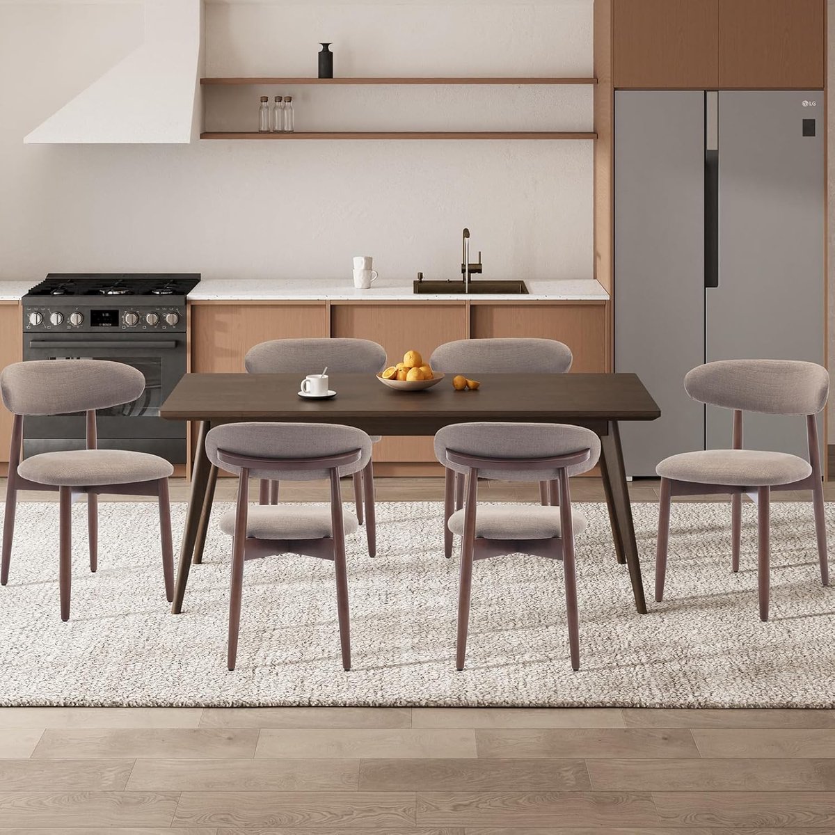 Eetkamerstoelen Set van 6 – 5 cm – Industrohome