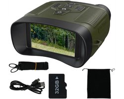 TopChoice® Nachtkijker - Verrekijker - Nachtcamera - 4k Video - Zwart