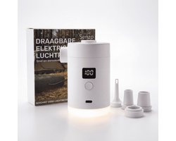 Senzo Elektrische Pomp - Luchtbed Pomp - Luchtpomp - Zwembad - 4000 mAh - 280 L/M - Met Lamp