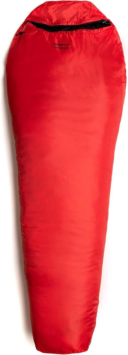 Outdoor Slaapzak - Kampeerzak Mummie - Kamperen en Hiken - Ingebouwd Muskietennet - 220cm Lengte - Vlam Rood