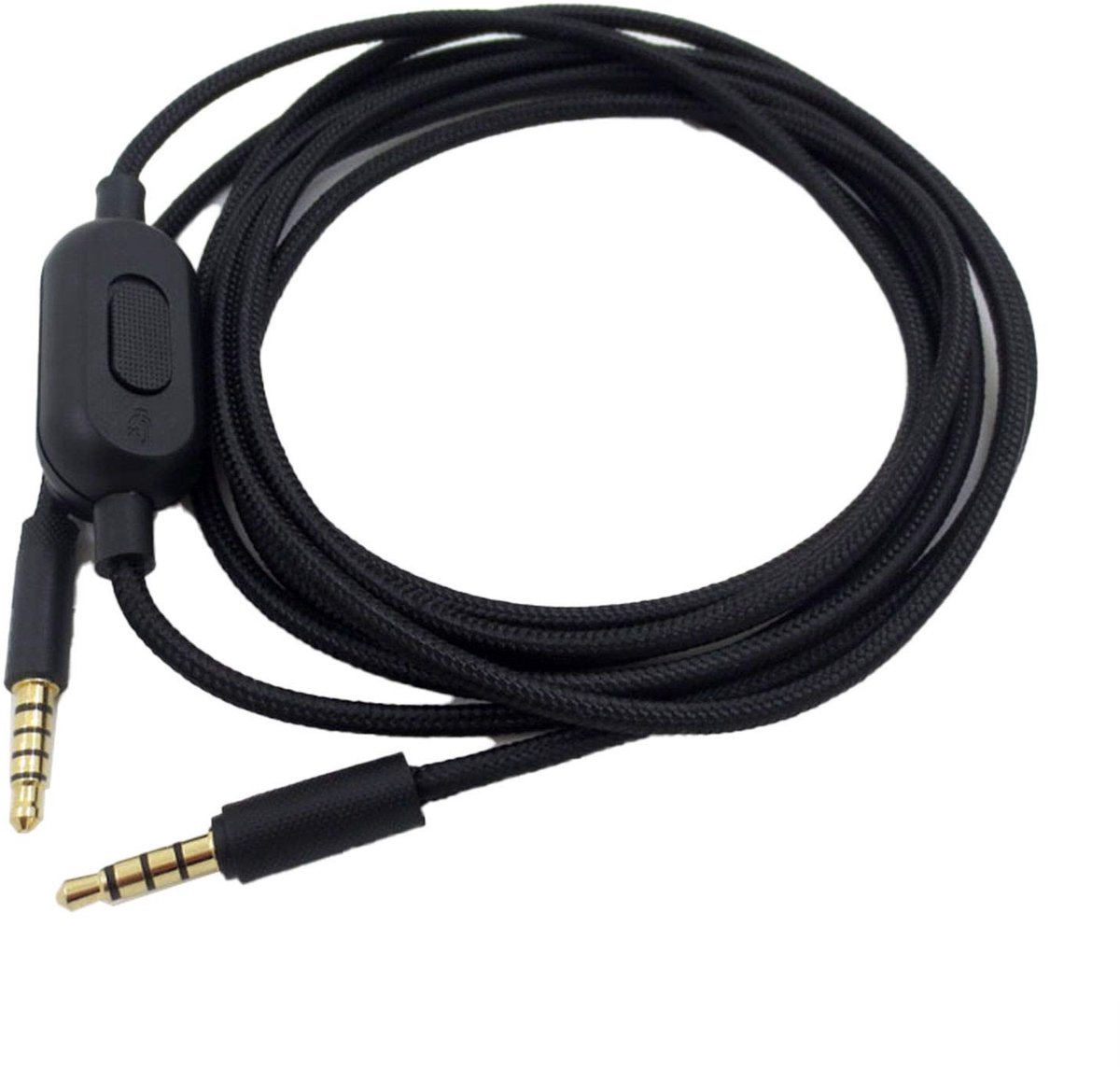 Allecto - Headset Kabel Vervanging - 3.5mm met Volume Controle - Geschikt voor G433 en G Pro X - Hoogwaardige audiokwaliteit - Duurzaam en flexibel...