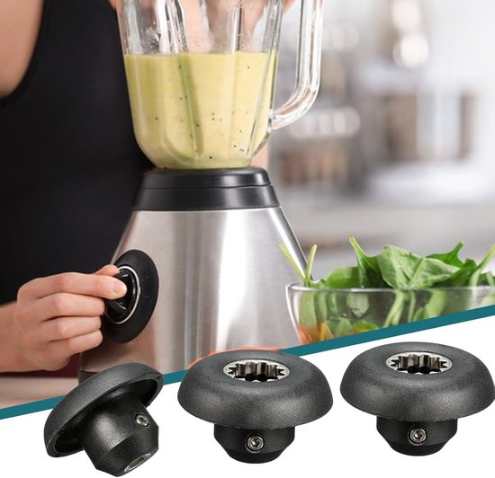 Blender Onderdelen Set - Mixer Onderdelen - Keukenapparatuur Repareren - Voedselveilig Plastic - 6 stuks - Zwart van Merkloos — afbeelding 5