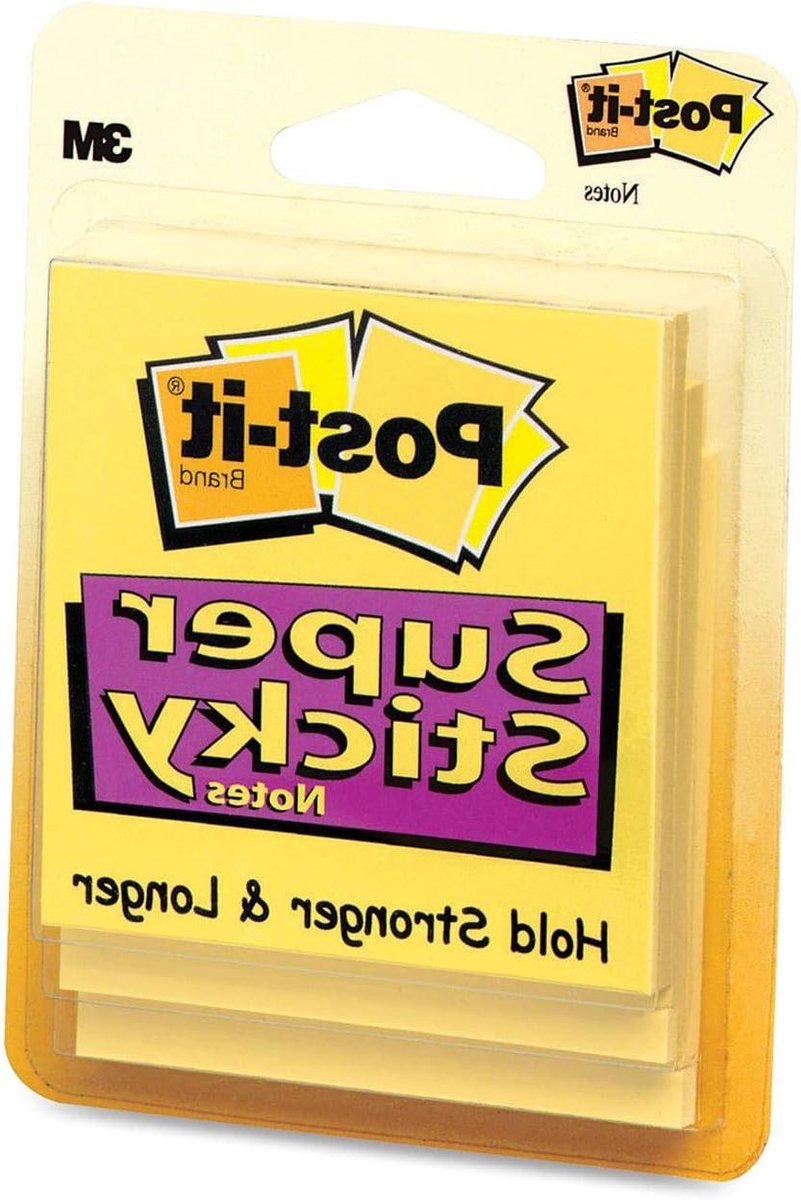 Zelfklevende Notities - Herinneringsblaadjes - Berichten Plakken - Extra Sterke Kleefkracht - 3x3 Inch - Geel