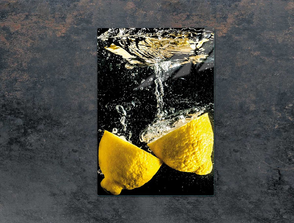 TMK ArtDeko - Glas Snijplank - Citroen - 35x52 cm - Vaatwasserbestendig