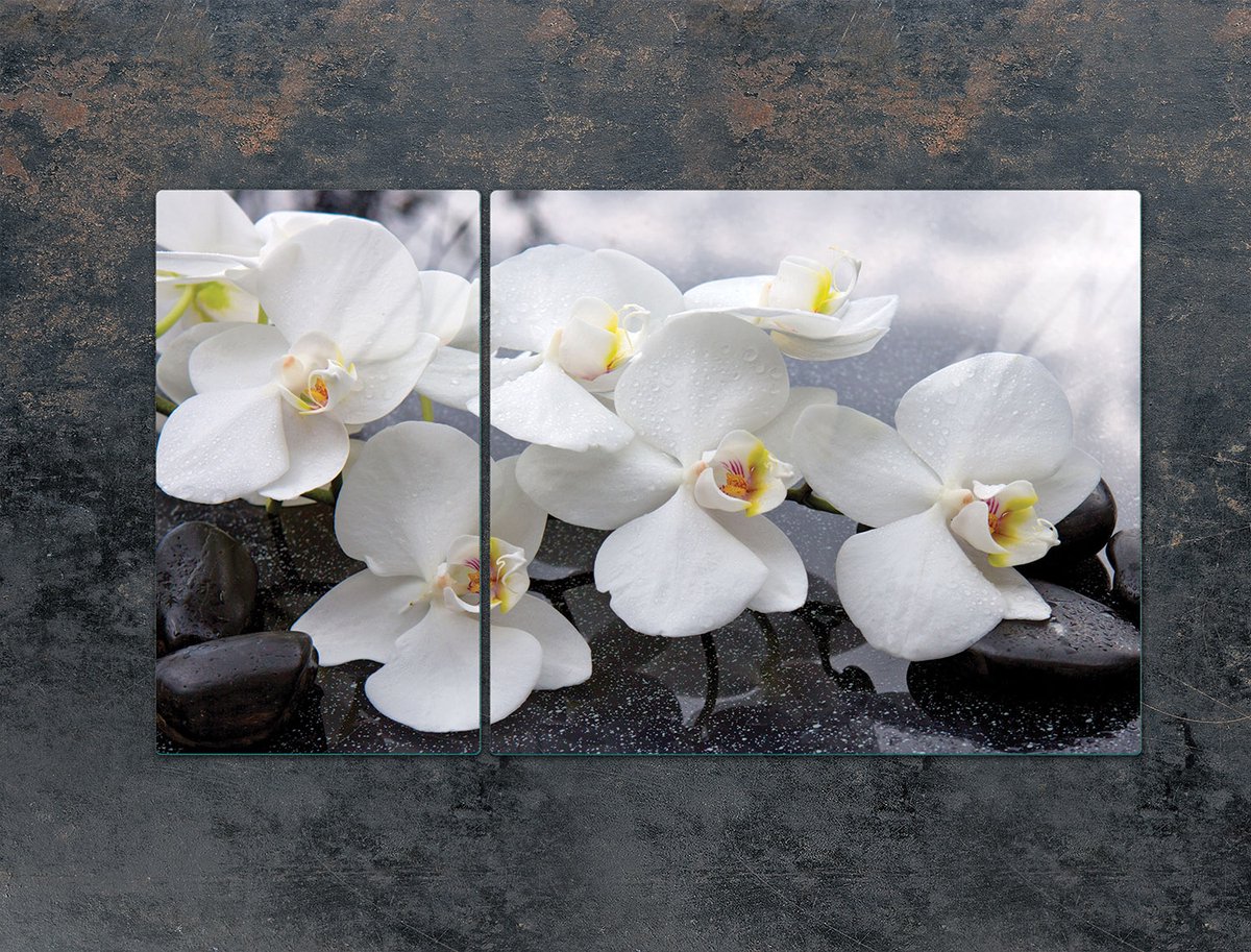 TMK ArtDeko - Snijplank Glas - 90x52 cm - Orchidee