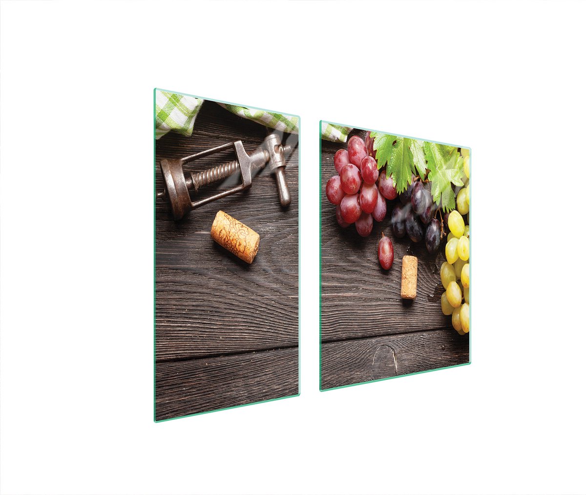 TMK ArtDeko - Snijplank - Fruitmotief - Beschermplaat Keuken - 90x52 cm