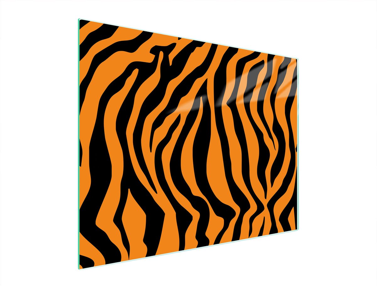 TMK ArtDeko - Snijplank Glas - 52x40 cm - Tijgerprint - UV Bedrukking