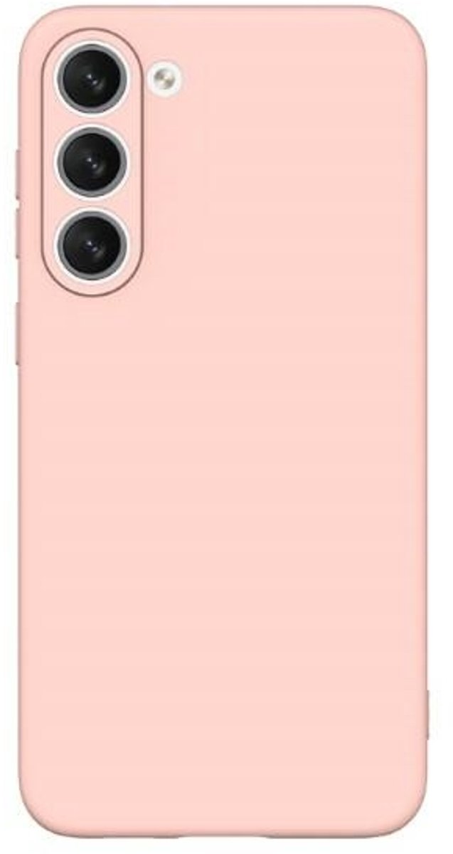 Beline Silicone - Beschermhoes - Samsung Galaxy S23 Plus - Roze-goud - Antislip