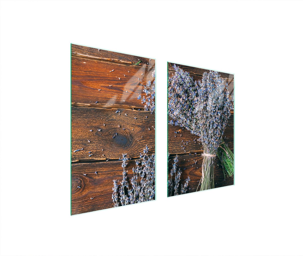 TMK ArtDeko Serie - Glazen Beschermplaat - 65x52 cm - Lavendel
