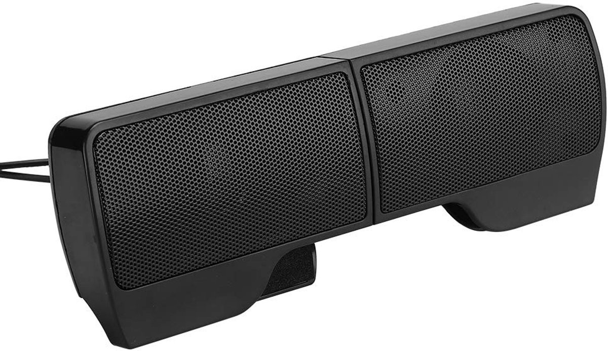 aladdien - Mini Desktop Laptop 2.0 soundbar - USB-luidspreker - Draagbaar en praktisch - Compact formaat - Geluidversterker voor laptop - Ideaal voo...