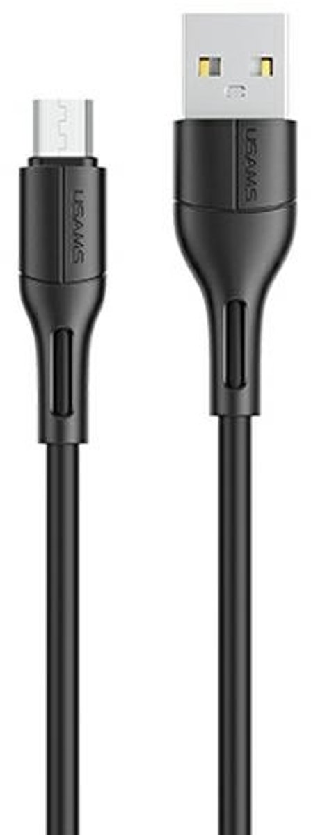 USAMS U68 Serie - MicroUSB Kabel - Supersnel Opladen - 1m - Zwart