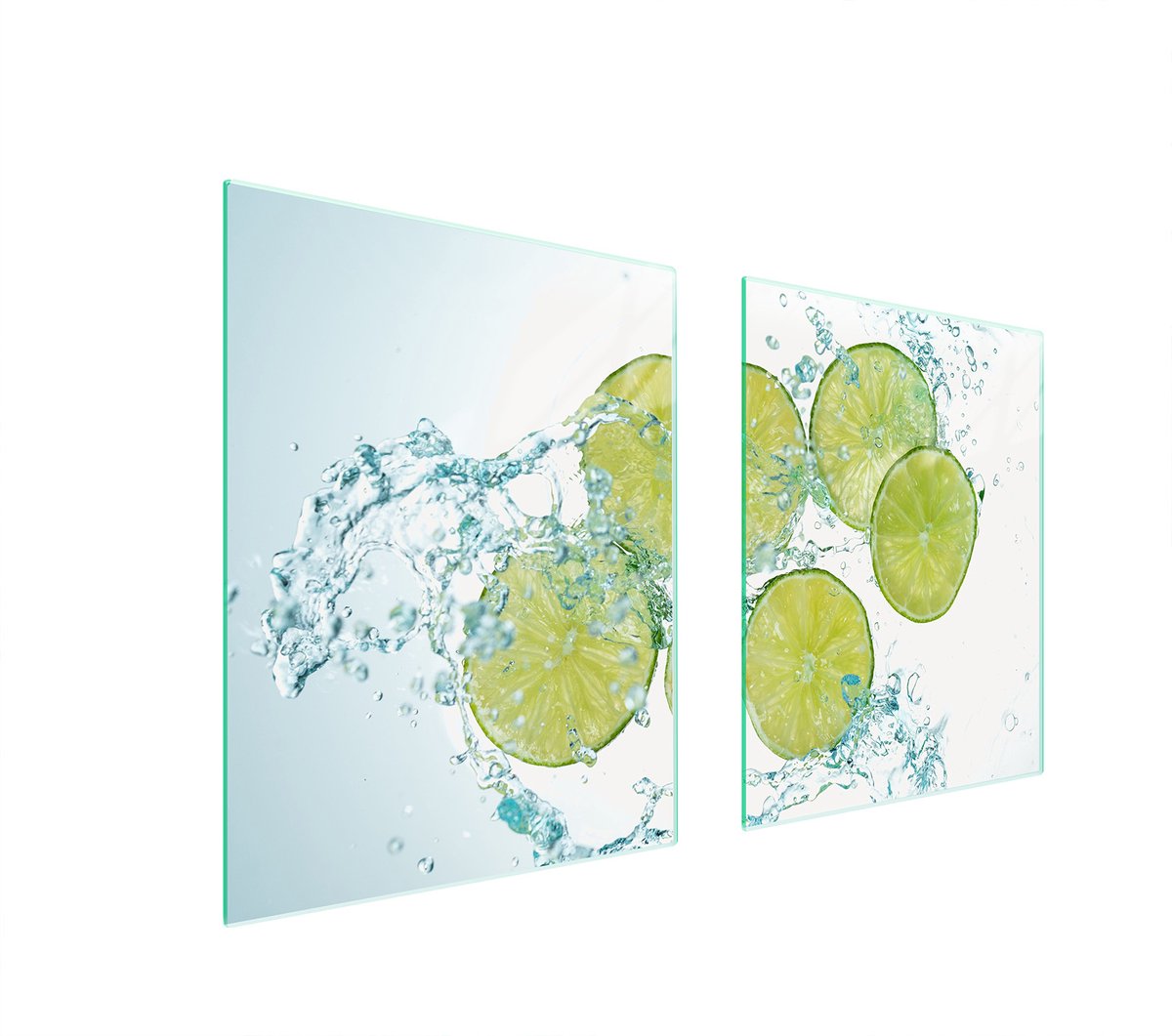 TMK ArtDeko Serie - Glasbeschermer - 85x52 cm - Limoen - Snijplank Functie