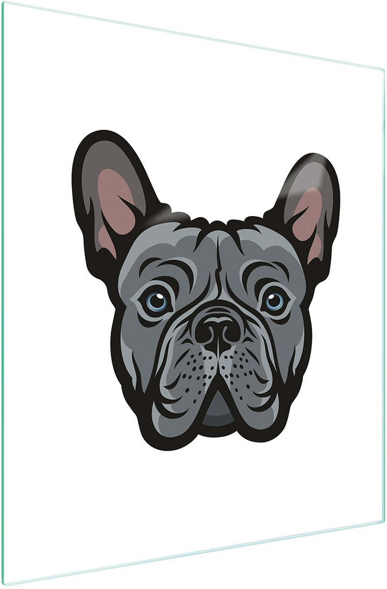 TMK ArtDeko - Snijplank - Gehard Glas - 45x52 cm - Motief Hond