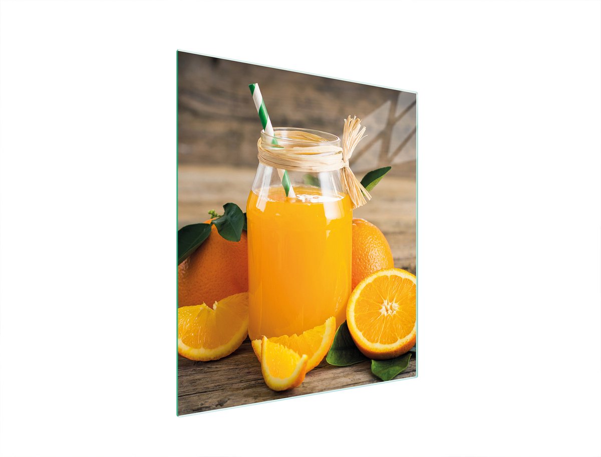 TMK ArtDeko - Snijplank - 45x52 cm - Met Fruitmotief - Gehard Glas - Keukenaccessoire