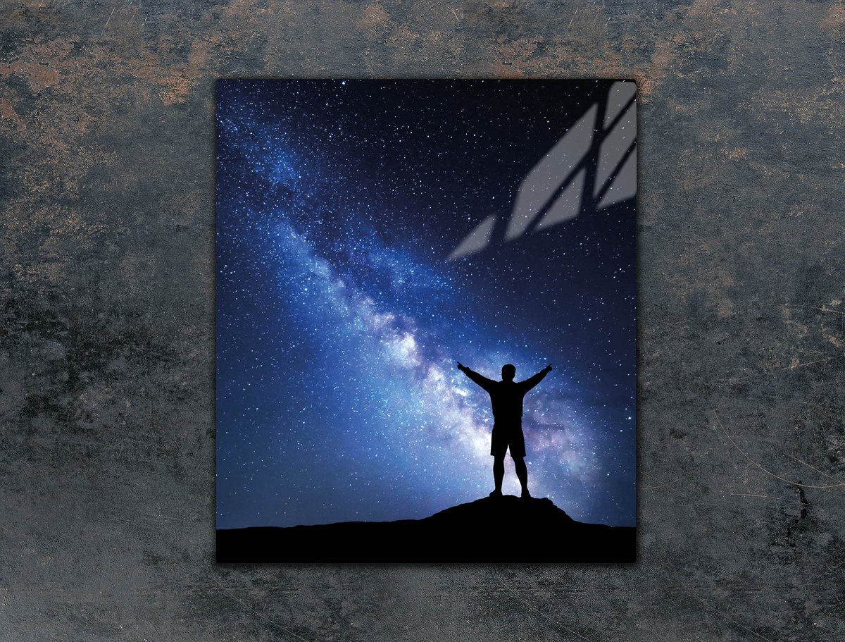 TMK ArtDeko - Snijplank - 45x52 cm - Glazen Beschermpaneel - Sterrenmotief