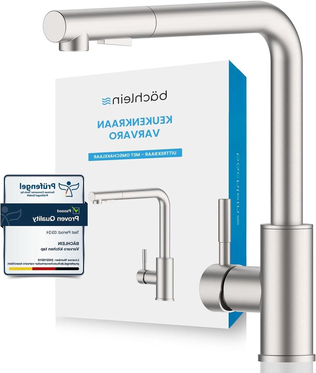 Keukenkraan 360 graden - Gootsteenmixer RVS - Hygiënisch Werken - Uitschuifbare slang - 31
