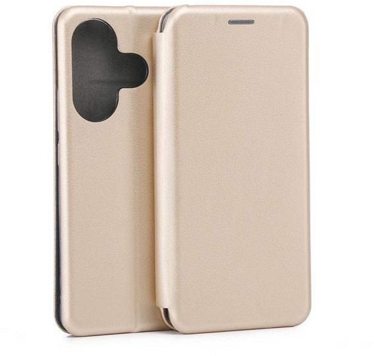 Beline Book Magnetic Poco F6 hoesje goud/goud