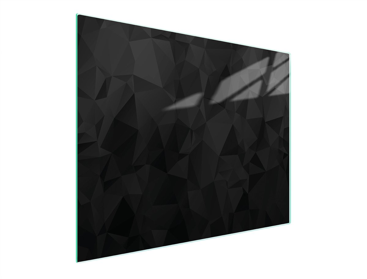 TMK ArtDeko Serie - Glazen Snijplank - 52x30 cm - Zwart - Veilig Glas