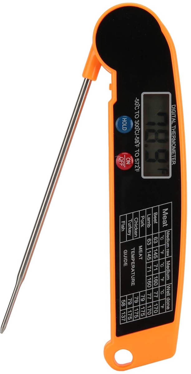 aladdien - Draadloze digitale vleesthermometer - BBQ-thermometer - Direct aflezen - Waterdichte voedselthermometer - Geschikt voor grillen - Kleur 2#