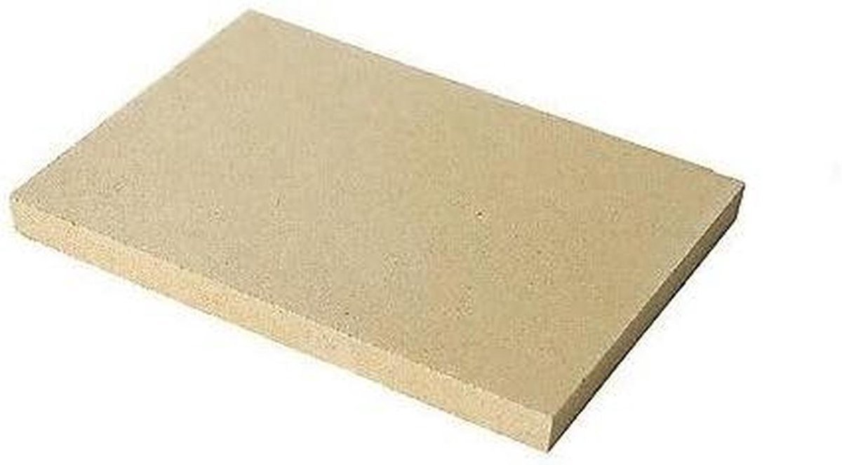 Isolatieplaten - Vuurvaste steen - Haard bekleden - Hoge dichtheid - 33x41cm - Grijs