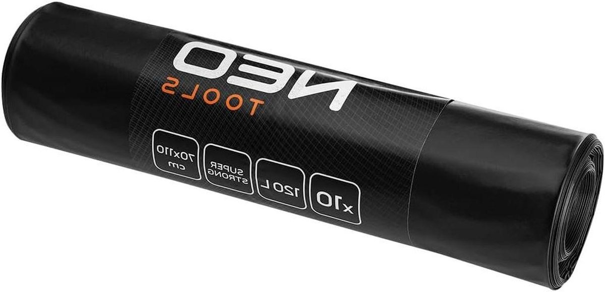 Afvalzakken - Vuilniszakken Bouwafval - Afval Opruimen - Extreem Scheurvast - 700 x 1100 mm - Zwart
