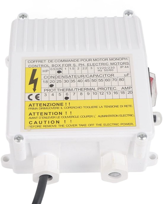 Pump Control Box - RVS Diepe Wellpomp - 550W Externe Besturingskast van Merkloos — afbeelding 3