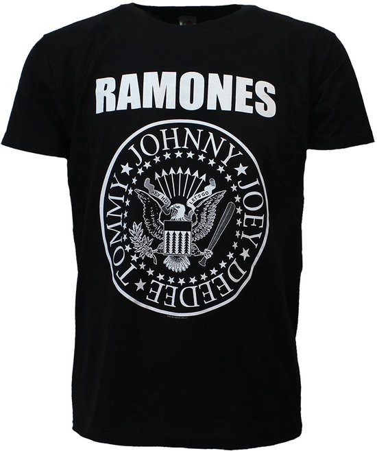 T-shirt The Ramones Presidential Seal Zwart - Merchandise Officielle