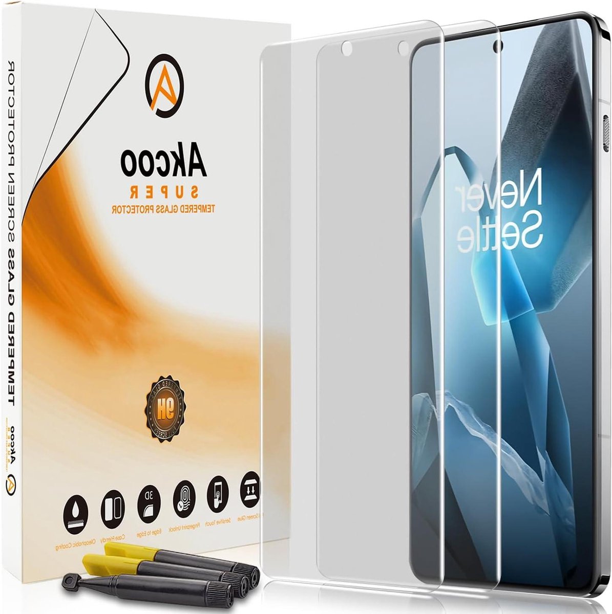 Screen Protector OnePlus 13 - Beschermfolie Gehard Glas - Scherm Beschermen - Mat Anti-Vingerafdruk - 2 Stuks - Transparant